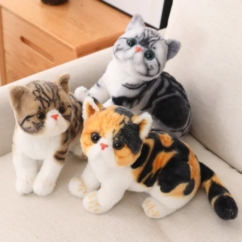 Alien Plush Toy 1pc 26CM Lovely Simulation Cat Peluches Toy Stuffed Soft Pet Cat Dolls Kawaii Animal Plush Toys for Children Kids Birthday Decor