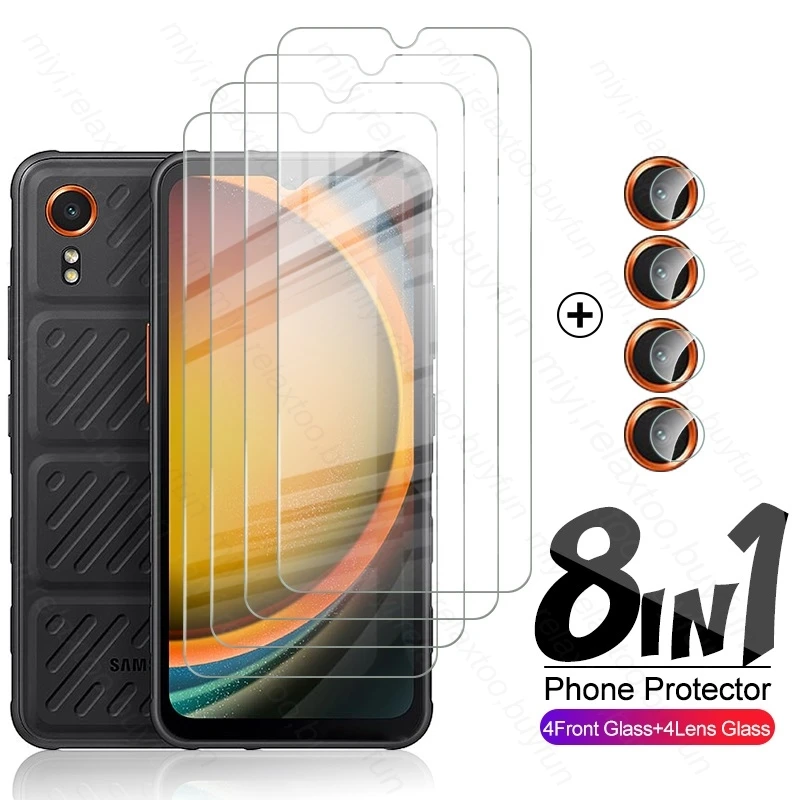 

8In1 Camera Lens Screen Protectors For Samsung Xcover7 5G Tempered Glass Sumsung Xcover 7 Protective Glass Samung X Cover 7 2024