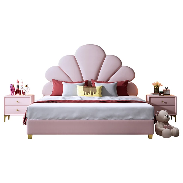 Rosa 1.5m letto singolo per bambina con letto per bambini - AliExpress