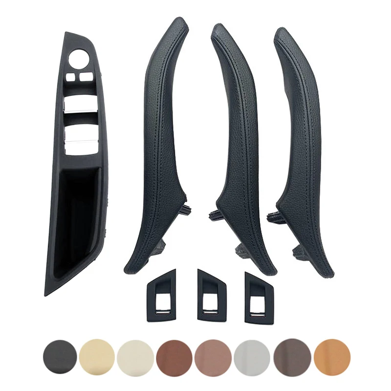 

Car Interior Accessories Left Right Leather Door Handle Assembly 7Pcs Kit for BM-W 5 Series F10 F11 F18 520i 523i 528i 530i 535i