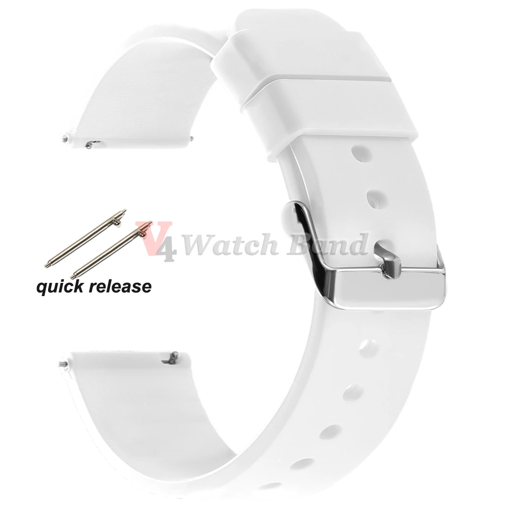Premium Silicone Rubber Wrist Watch Band Strap – Versatile Colors and Sizes