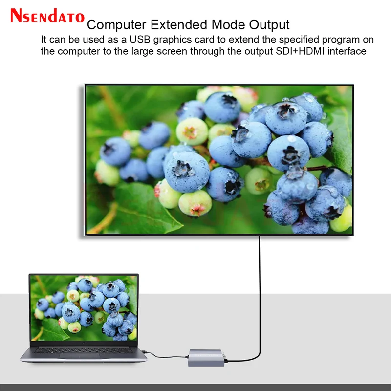 1080p Dual SDI USB3.0 HDMI Video Recorder Grabber Capture Card Dongle Box For Mac Vmix Camera Linux PC To TV Monitor