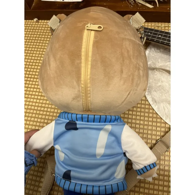 New Large Capacity Dropout Bear Denim Backpack Cute Kanye West Schoolbag  Fashion Couple's Cartoon Backpack Street Storage Bag - AliExpress