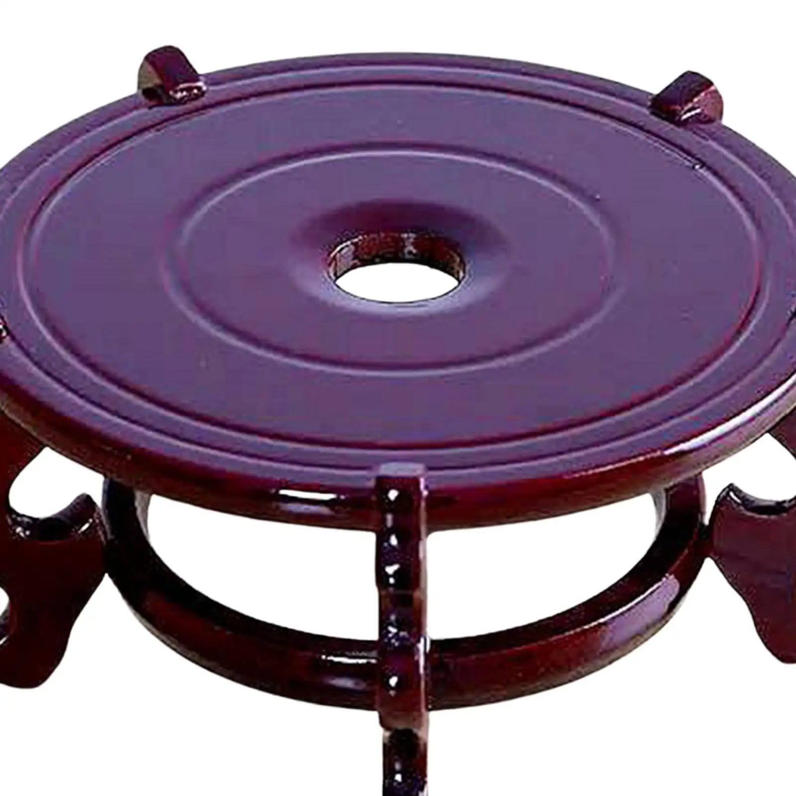Wooden Flower Pot Stand Support Planter Bracket Vase Holder Base Shelf Fishbowl Bracket for Indoor Lawn Porch Outdoor Yard