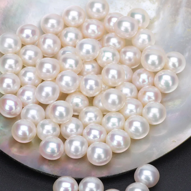 

2023 Fashiong hot sale round pearl Natural Half Hole Freshwater Pearls Beads 4-4.5mm 4A forDIY Makingjewelry Accessories