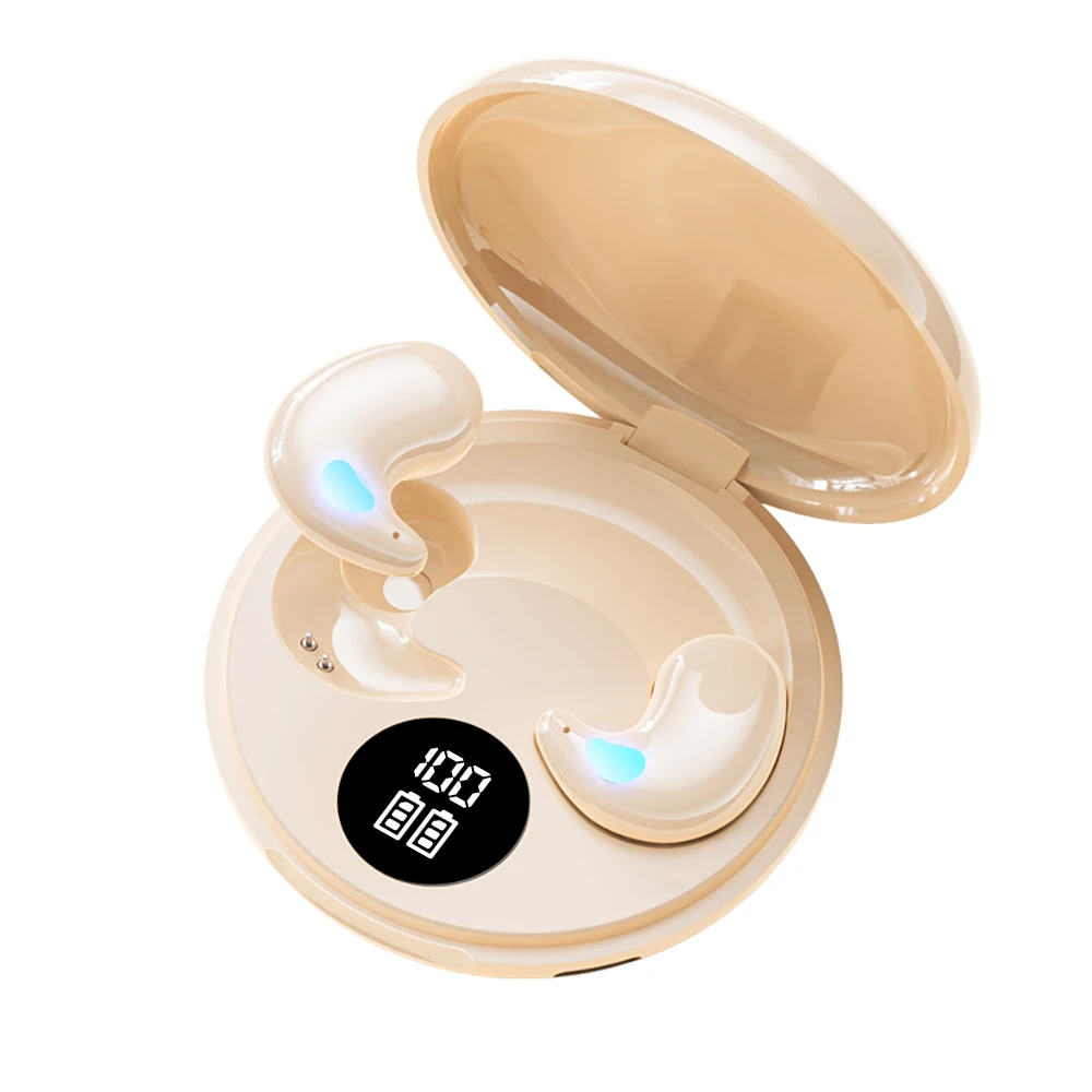 In-Ear Bluetooth Wireless Sleep Headphones Smart LED Display Bluetooth Headset Long Battery Life Gaming Headset For Apple Xiaomi