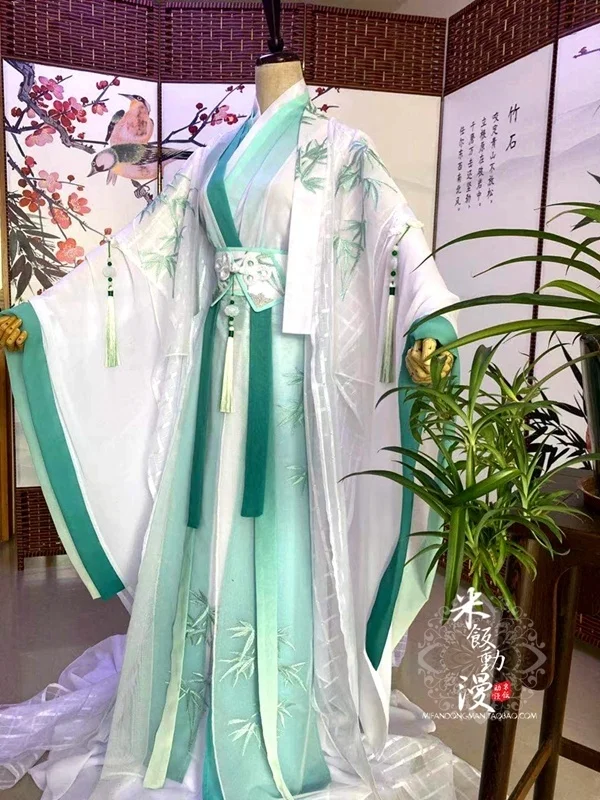 Anime Villain Self-Rescue System Shen Qingqiu Costume Cosplay Tian Guan Ci Fu Qi Rong Hanfu Outfit Costumi Di Halloween Per Adulti