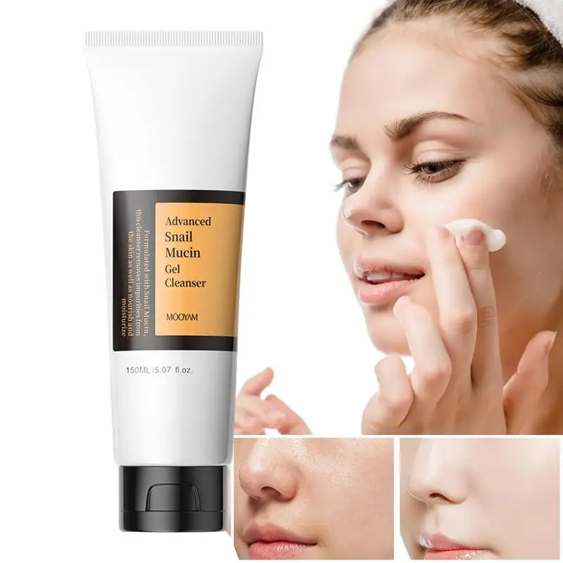 150ml Snail Mucin Essence face wash face Brightening Gel Cleanser Snail Facial Cleanser Face Pores Washing Deep Korea Cosmetics 2