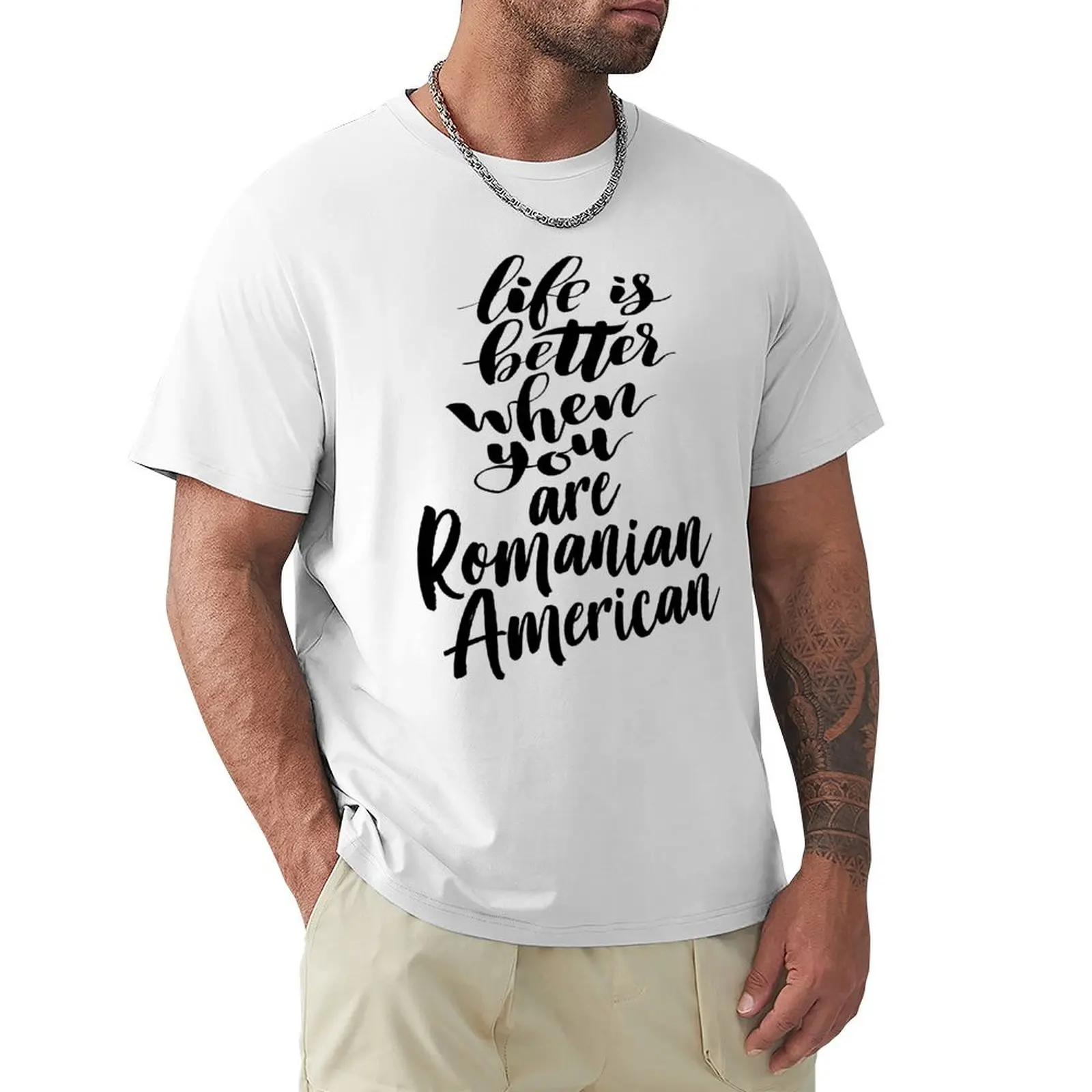 

Life Is Better When You Are Romanian American Romania Raised Me T-Shirt for a boy customizeds tees heavy weight t shirts for men