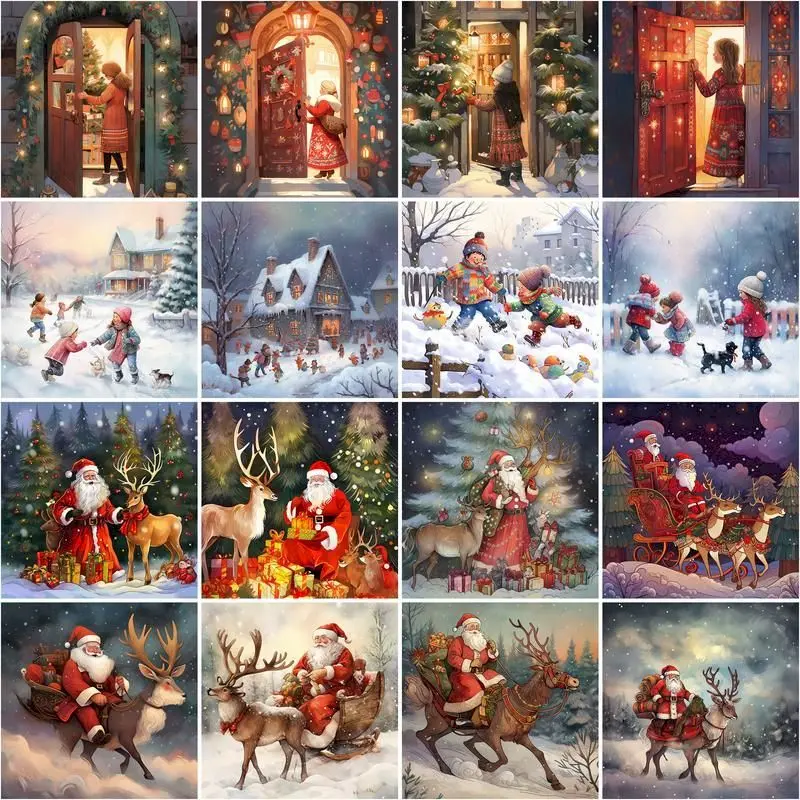 

CHENISTORY Diamond Painting Kits Diamond Embroidery Sale Santa Claus 5d Mosaic Handmade Gift New Arrivals 2013