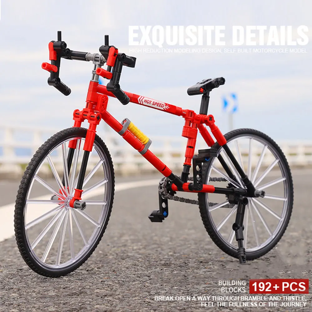 

Road Bike Bricks Model Building Blocks 1:24 Bicycle Assembling Toys Kit City Bicycles Construction Hobby Kids Gifts Education
