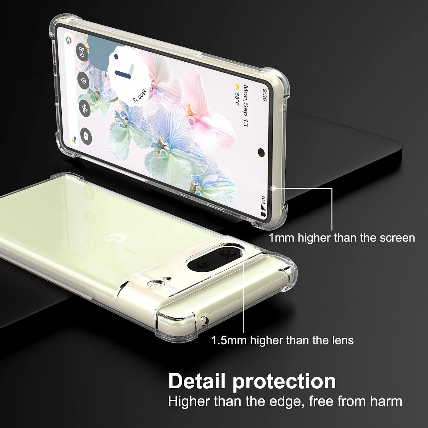 Shockproof Transparent TPU Phone Case - Clear Protective Cover