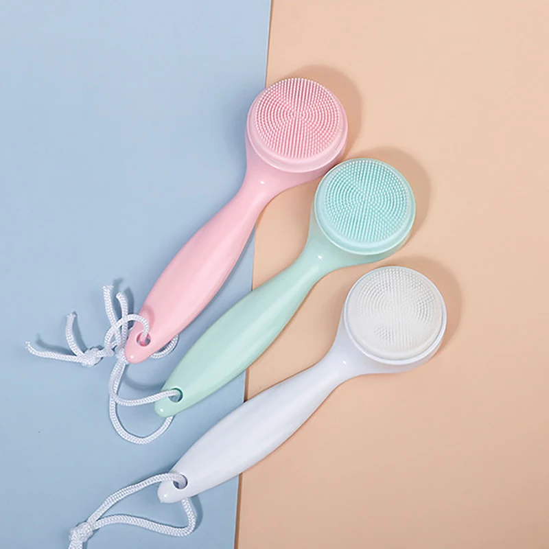 

Soft Silicone Face Cleaning Brush Remove Makeup Blackhead Remover Portable Beauty Tools Facial Cleansing Brushes Beauty