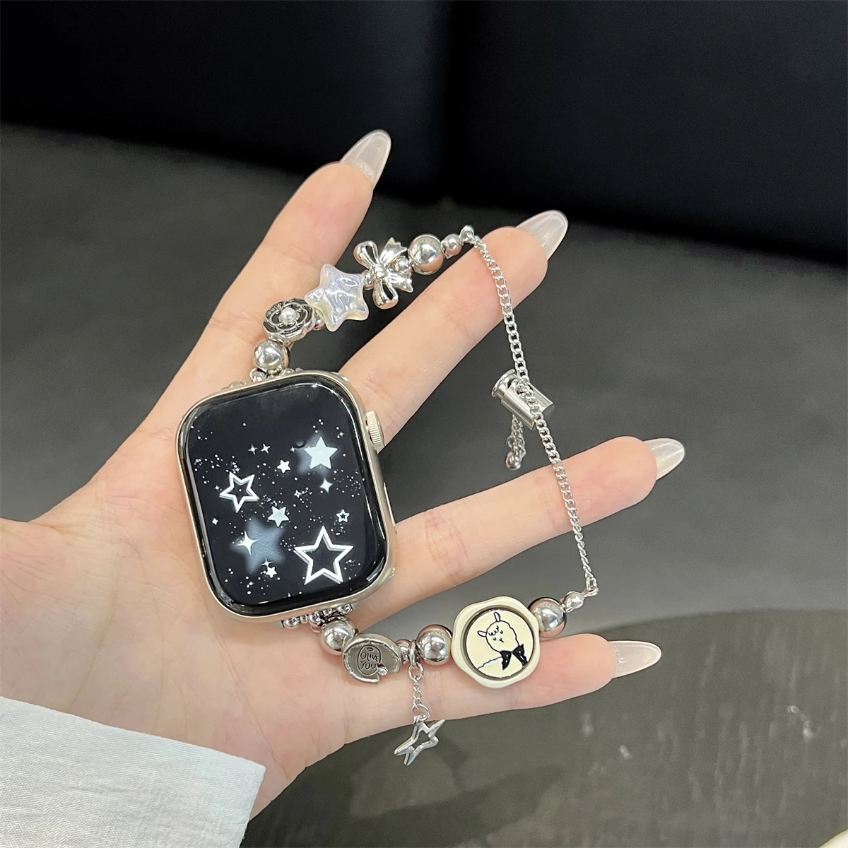 Pulksteņa siksniņa iWatch 42/44/45/46/49mm 38/40/41mm Metāla modes pulksteņa siksniņa pulksteņu sērijai Ultra2 Series 10/9/8/7/6/5/4/3/2/1_voghion.com