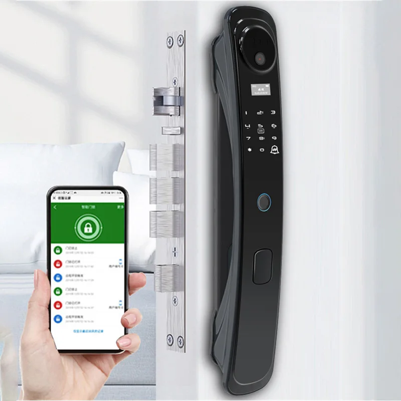3D Face Recognition Fingerprint Lock Automation Visual Camera Intelligent Password Home Anti-Theft Smart Electronic Door Lock