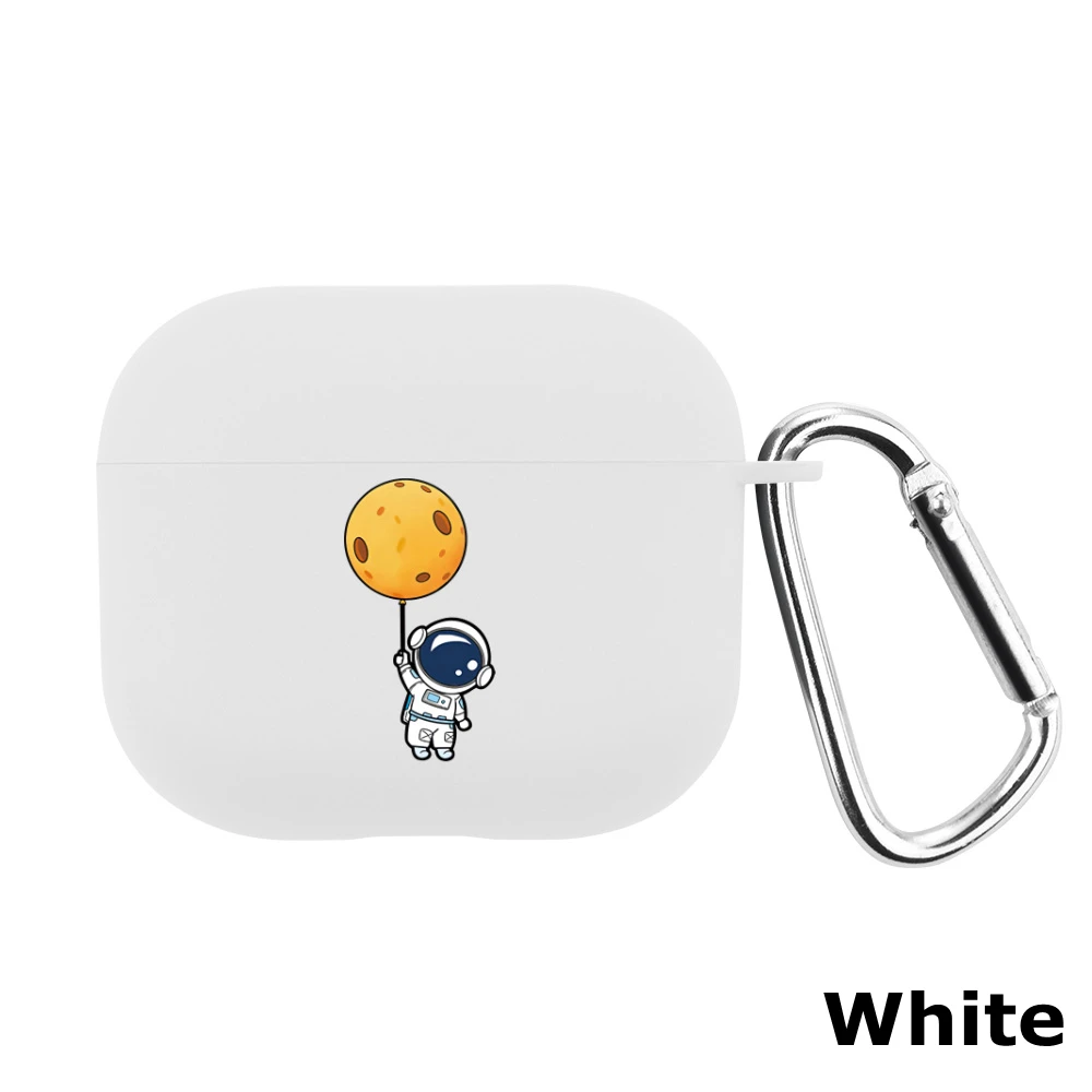 Apple AirPods ケース 宇宙飛行士 シリコン製 カラビナ付き　⭐︎ AirPodsケース AirPodsカバー エアーポッズ 宇宙飛行士