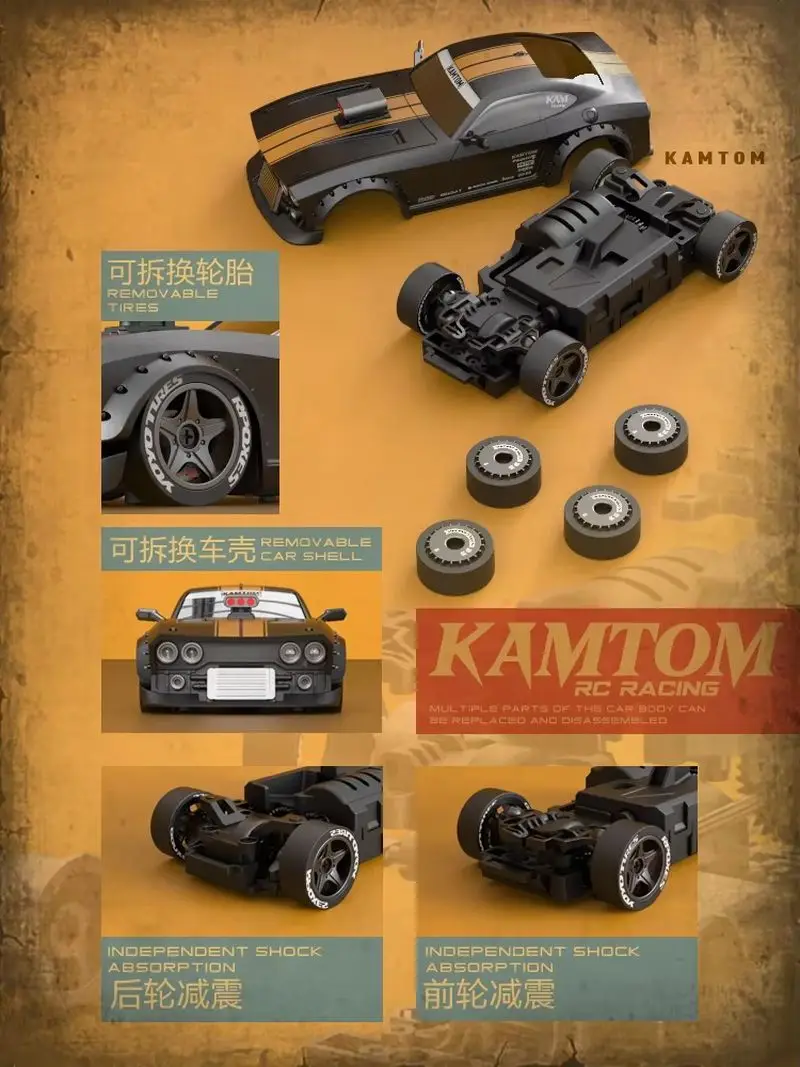 1:32 Full Scal Mini Rc Drift Car Awd F Drive Radio Control 2.4g Racing Drifting Car With Servo Gyro Children'S Toys Model Gift 3