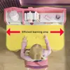 Girls/Boys Adjustable Student Writing Desk Chair Children's Study Desk Student Desk Child Home Writing Table Chair Set 4