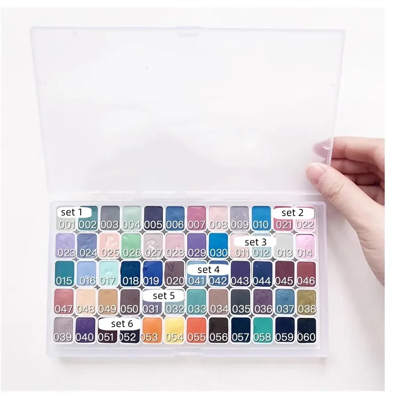 Super Vision Morandi/Macaron Color Watercolor Paint Set 1ml Handmand Sample Artist Water Color for Painting Art Suppliers