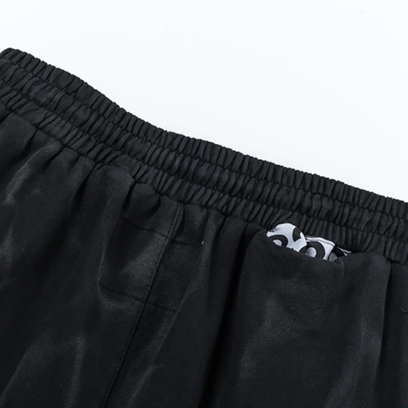 Free shipping black rrr123 shorts, pure cotton loose casual men's sports shorts