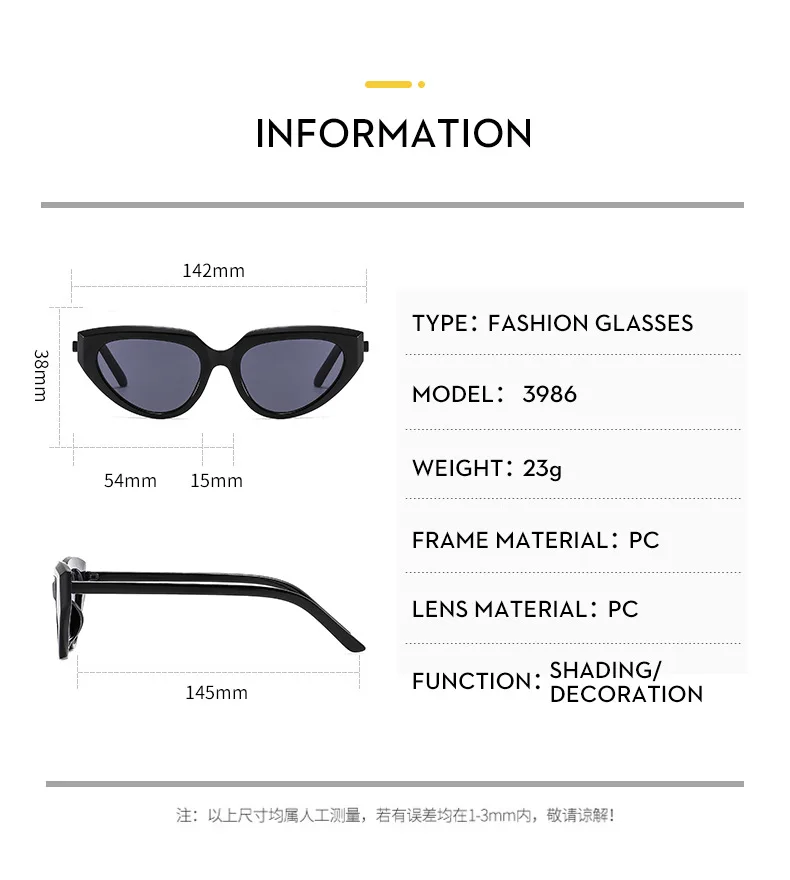 RBRARE New Triangle Cat Eye Sunglasses Women 2022 Trendy Hip-hop Sunglasses Vintage Punk Cat Eye Lentes Sol Polarizados Hombre