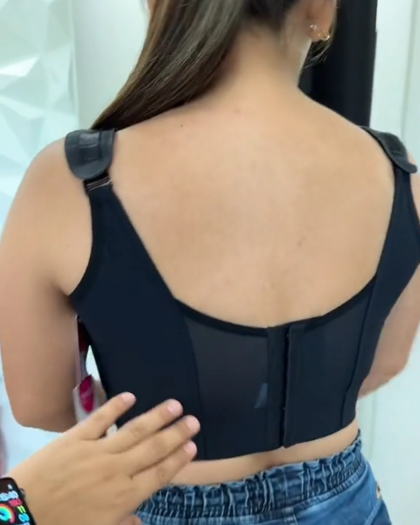 Plus Size Push Up Bras for Women Plus Size Hide Incorporated Full Back Coverage Lingerie Back Fat Shaper Bra black underwear