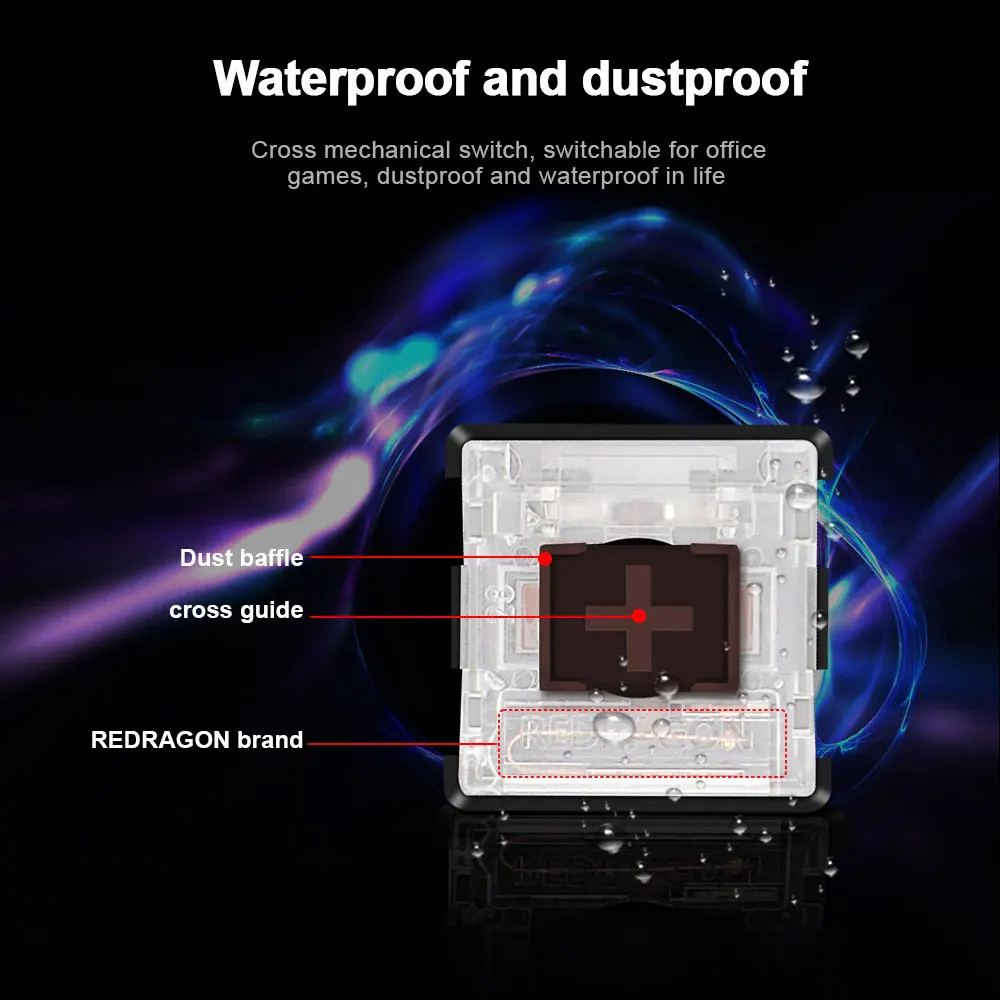REDRAGON SMD RGB MX ο  5.5 ġ 3Pin Clicky  ˰ ħ Ű     ġ