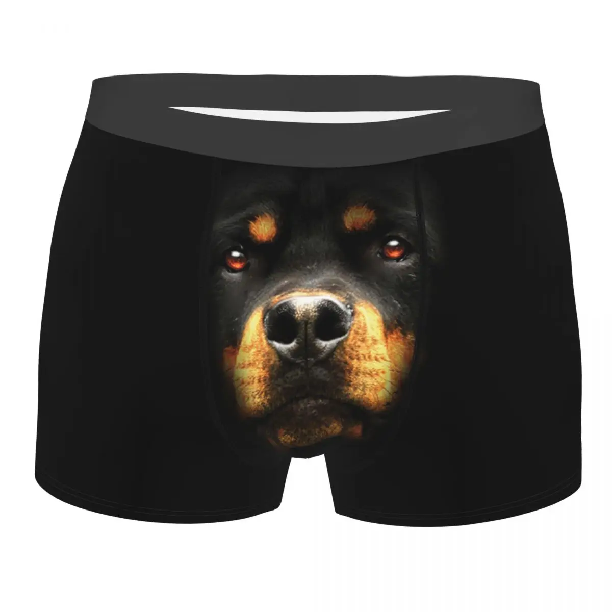 Rottweiler Face Dog Animals Mens Hoodie Underpants Cotton Panties Men's Underwear Ventilate Shorts