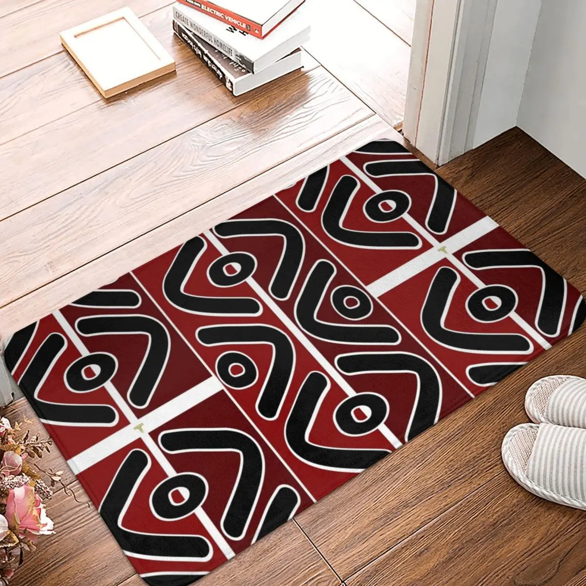 African bogolan mudcloth pattern doormat anti skid super absorbent bath mats home entrance rugs kitchen carpet
