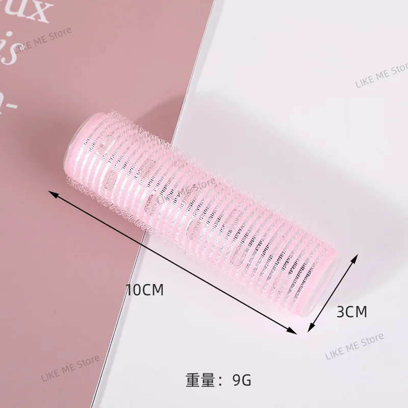 대형 셀프 접착 헤어 롤러 미용실 가정용 DIY 매직 스타일링 롤러 롤 컬러 헤어 여성 뷰티 도구 미용실 파마