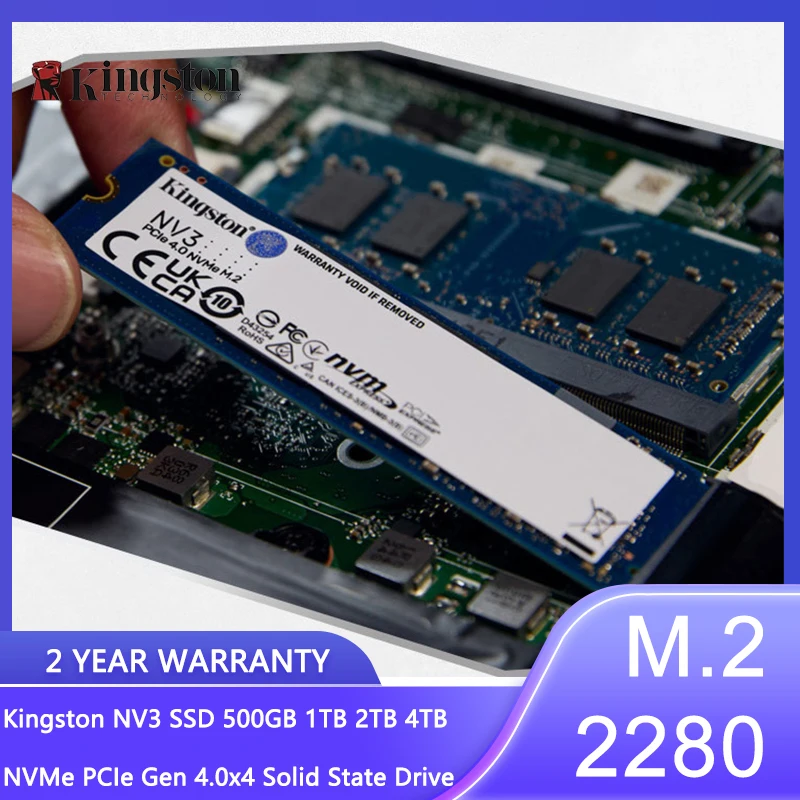 Kingston NV3 SSD 1TB/2TB/4TB/500GB NVMe PCIe Gen 4.0x4 ソリッド