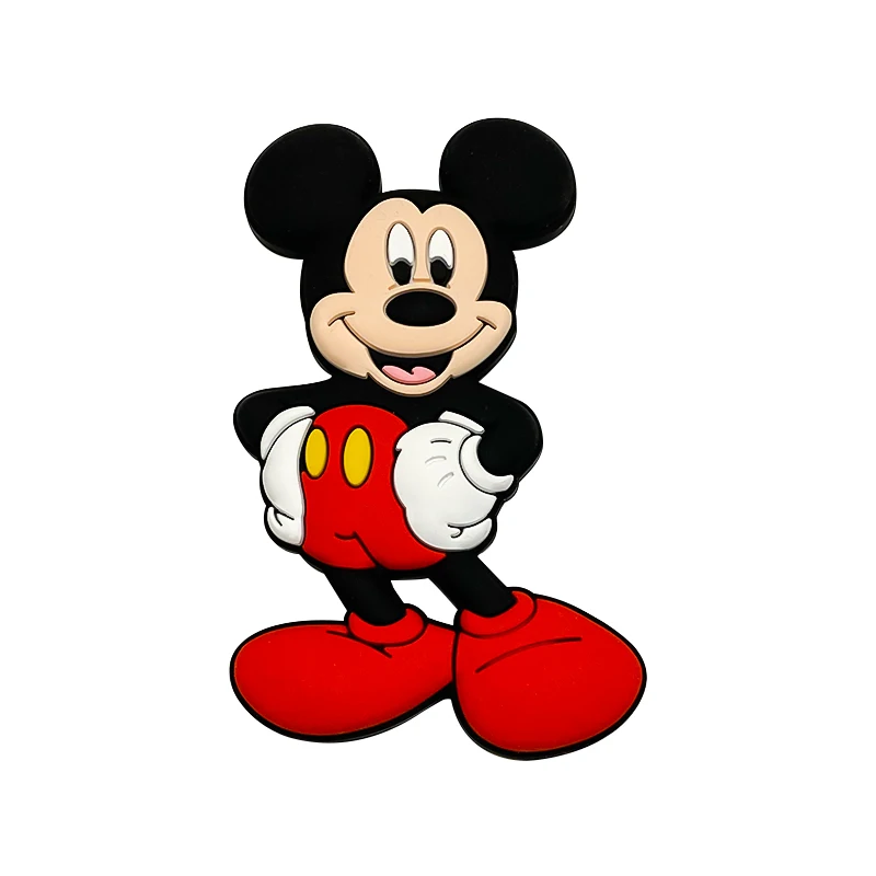 1pcs Silicone Disney Mickey Mouse Baby Teething Food Grade Cartoon Silicone For Necklaces Baby Teether Toy Nursing Gifts teething toys,teething beads,teething toy tethers,baby silicone accessories