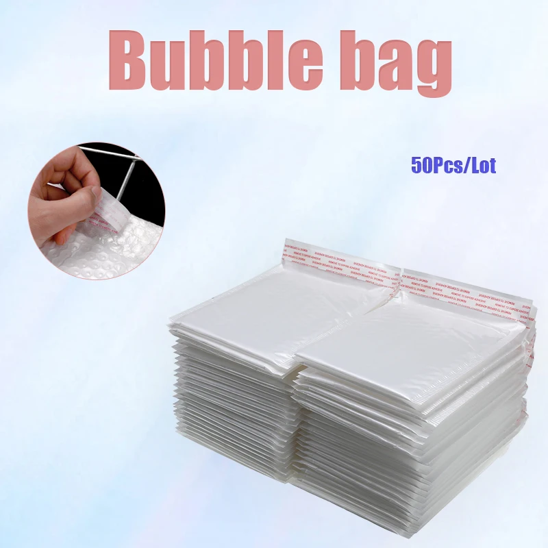 

50 PCS/Lot Different Specifications White Foam Envelope Bag Mailers Padded Shipping Envelope With Bubble Mailing Bag Hot Sale