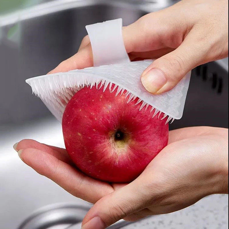 

Cleaning brush Fruit and vegetable Multi-functional cleaning brush Dishwashing finger sleeve Silicone dish-washing brush