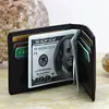 RFID Men's Leather Slim Bifold Money Clip Wallet Front Pocket Credit Card Holder 5