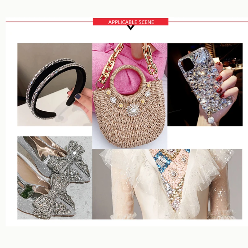 Description Picture 2 of itemTeardrop Shape Glass Rhinestone With Golden Claw Sew On Crystal Stone Strass Diamond For Wedding Dress Bag Crafts Embellishments