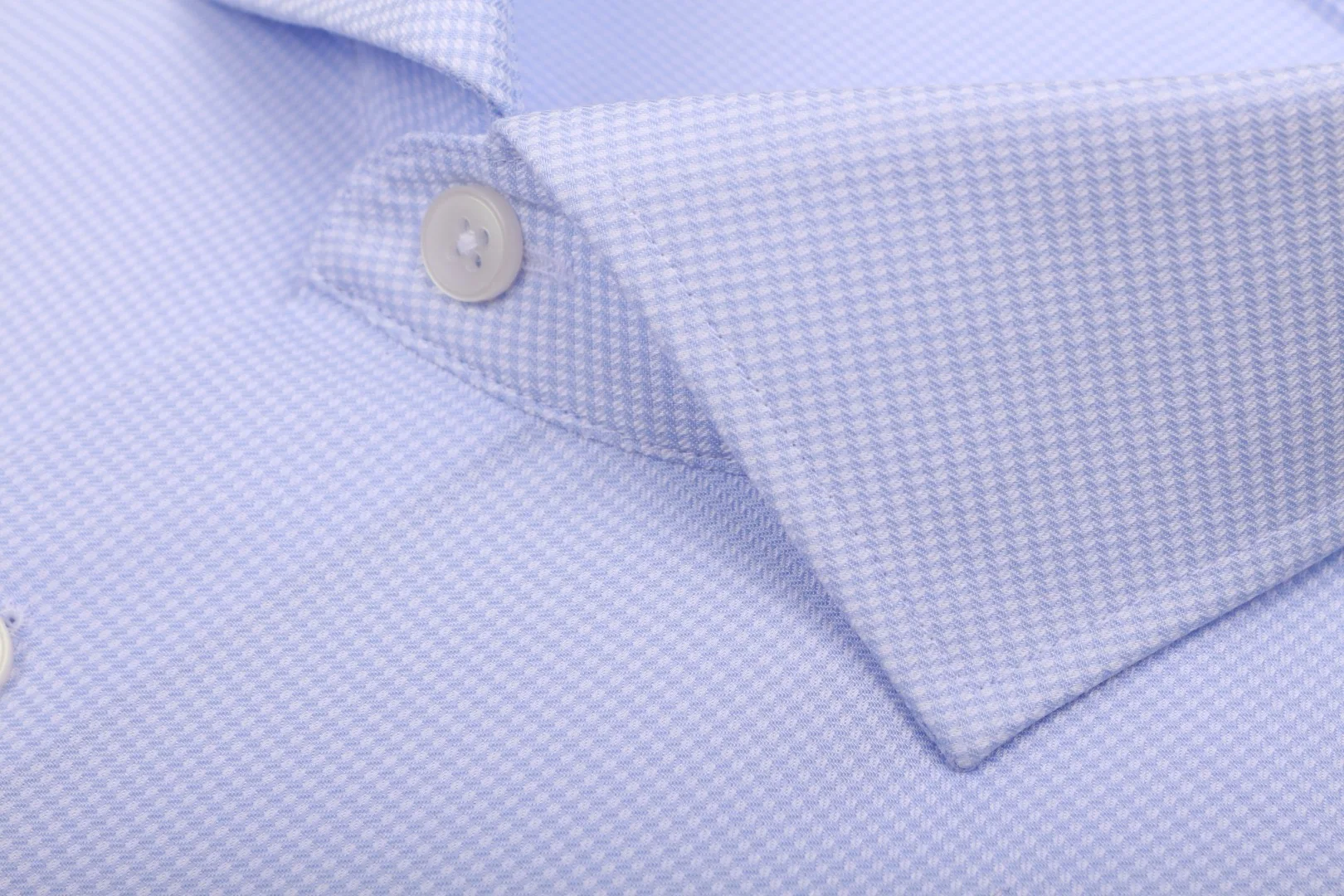 Luxury Custom Made Light Blue Subtle Pattern Business Shirt Mens Dress Shirts Tailor Made Mens Shirts For Men Long Sleeve Shirt