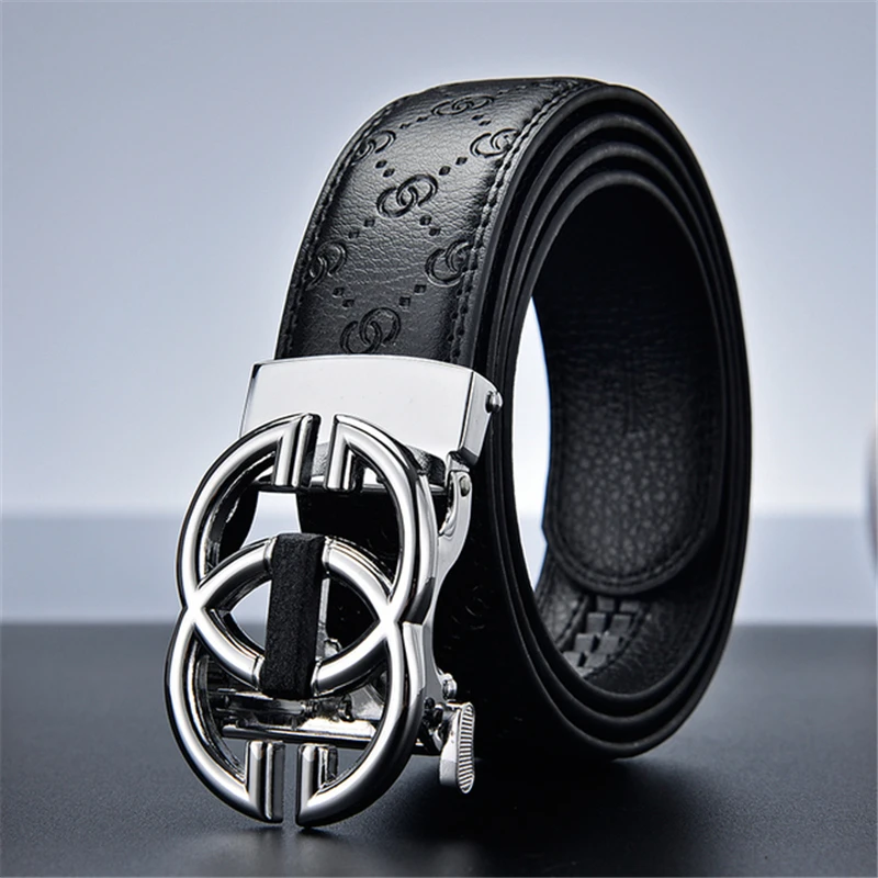 New Leather Belt Men Luxury Brand Designer fashion famous Belts for Women Jeans Strap Male Metal Automatic g Buckle  belt