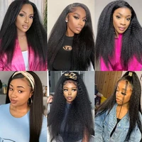 Extensions de cheveux humains vierges Yaki lisses, 100g par paquet, tissages à coudre, couleur naturelle, offre de lots 6
