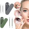 2Pcs Silicone Reusable Cotton Swab Earpick Kit With Box Portable Double Headed Soft Makeup Swab Ear Cleaning Set 1
