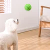65mm New Dog Toys Bite Resistant Interactive Throwing Sound Honeycomb Balls Natural Rubber Teething Clean Teeth Pet Toys 6