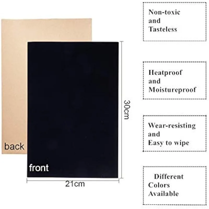 20PCS Halloween Black Velvet Fabric Sticky Back Adhesive Back Sheets, A4 Sheet (8.3" x 11.8"), Self-Adhesive Durable Water