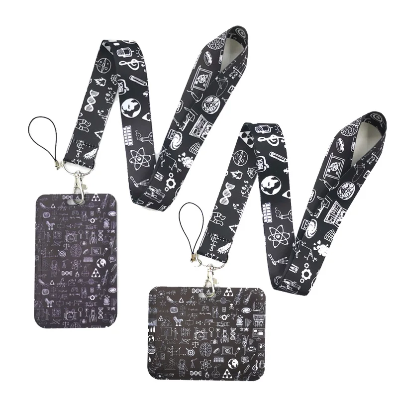 Mathematical Physics-Themed Lanyard with ID Holder – Fashionable Accessory and Gift