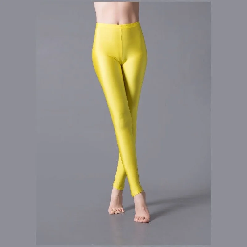 High Elastic Shiny Skinny Leggings – Plus Size Sexy & Skin-Friendly Yoga Pants