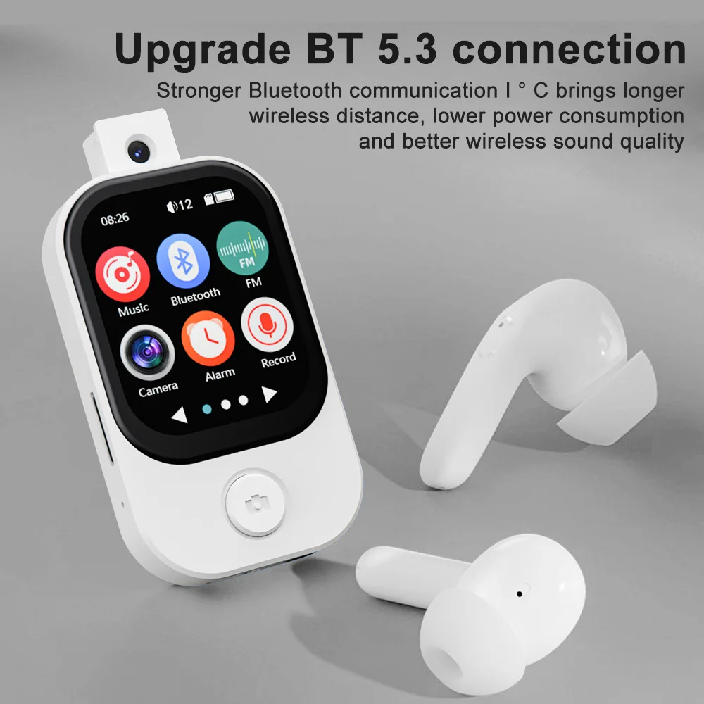 MP3/ MP4 Music Player, Supports Photo Taking & Video Recording, Bluetooth Connec