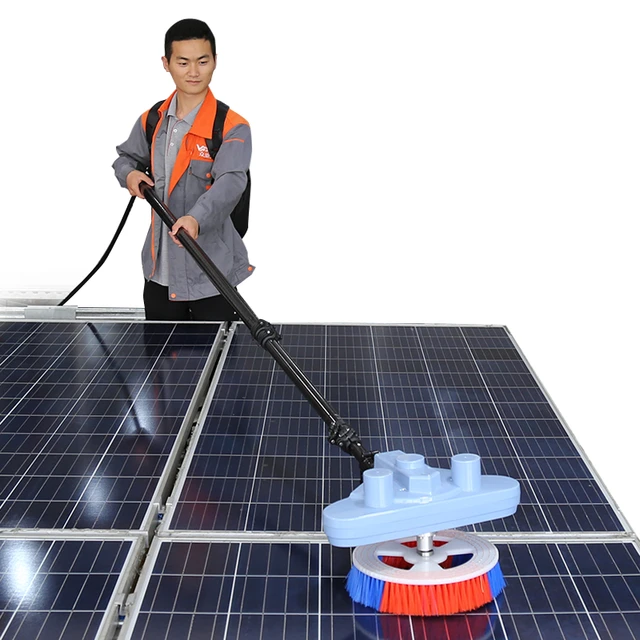 Solar Cleaning Double Disc Brushes Solar Panel Cleaning Equipment 3.5  Meters Length with Lithium Battery - China Solar Panel Cleaner Brush, Solar  Panel Cleaning Brush