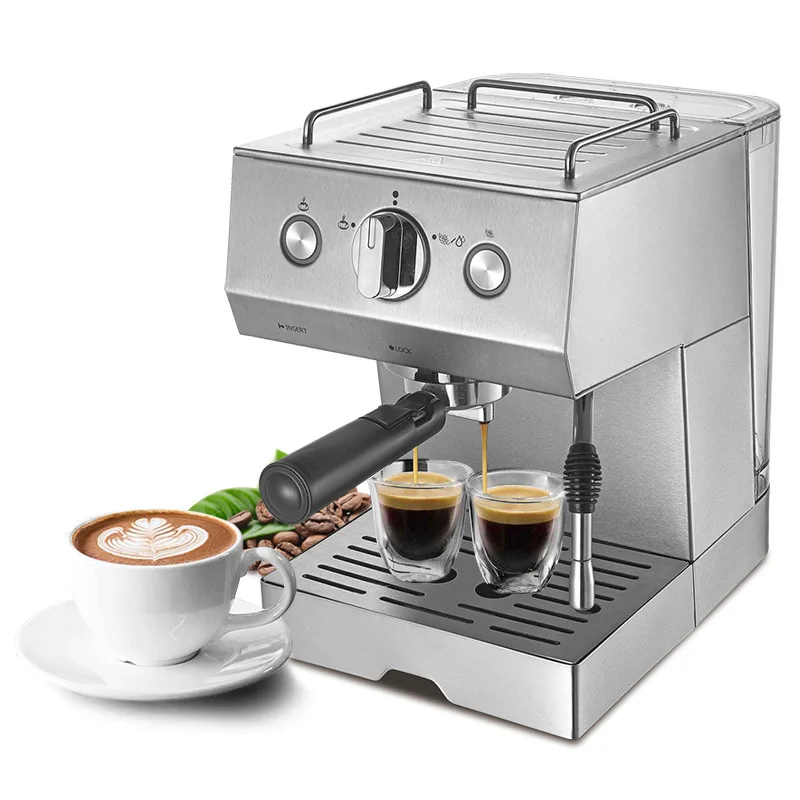 

Espresso Machine 15bar Pump Pressure Type Household Small Semi-automatic Steam Milk Foam
