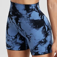 Tie Dye Summer Shorts Woman Fitness Seamless High Waist Sport Shorts Running Outdoors Skinny Shorts Activewear Running Outdoors - Image 4