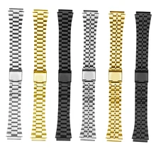 

Fine Steel Watchband for CASIO A158 / A159 / A168 /A169 /B650 /AQ230/ 700 Classic Small Square Silver Block 18mm Metal Strap