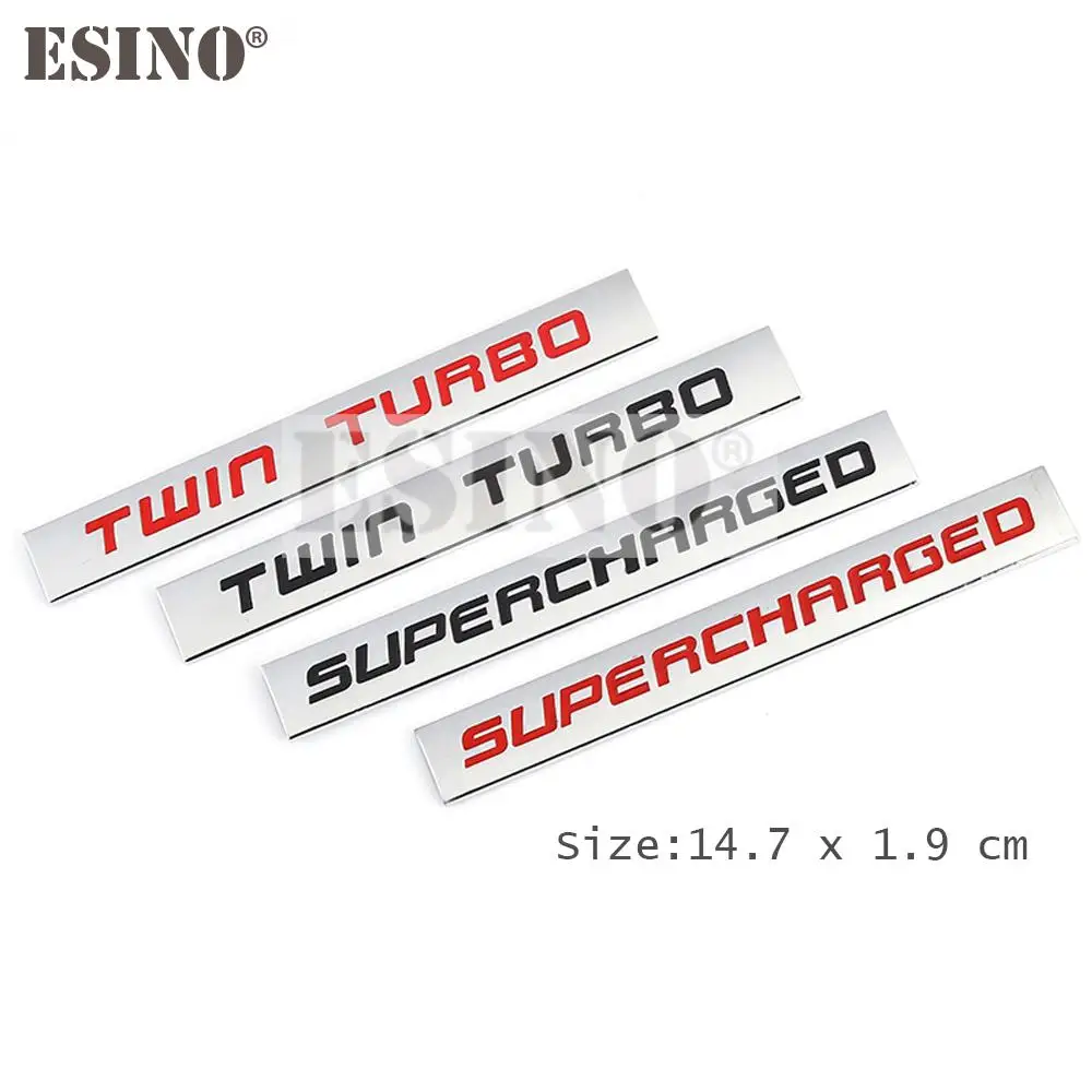 Premium 3D Metal Turbocharged Car Emblem Sticker Badge